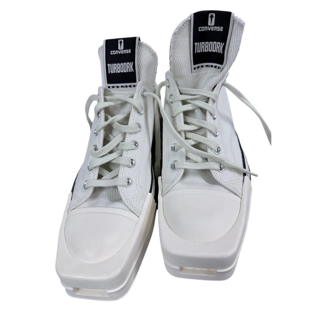 Rick Owens DRKSHDW x Converse TURBODRK Chuck 70 OX – White/Black – Men’s 10.5